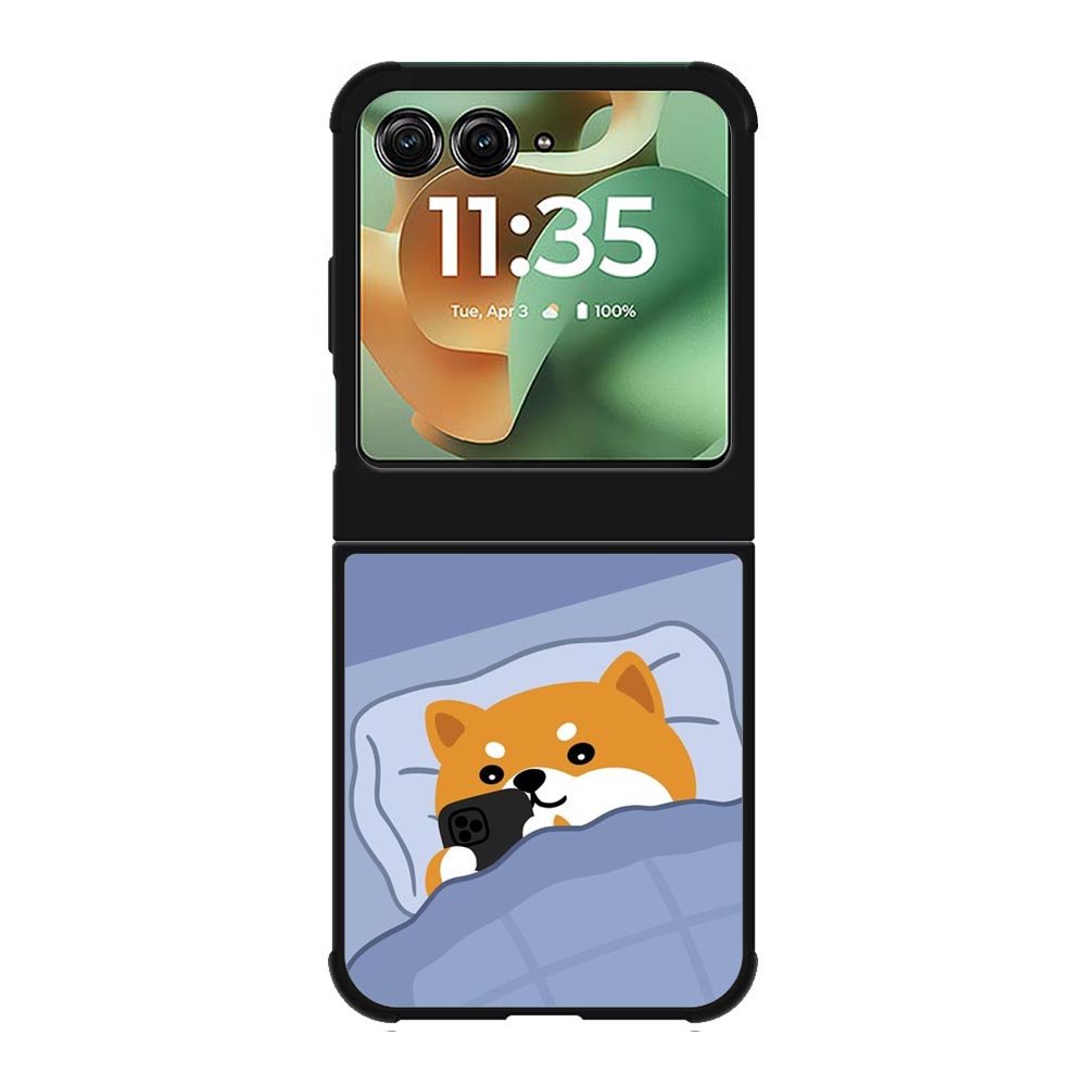 shiba sleeping Motorola Moto RAZR 2025 Case FE0554