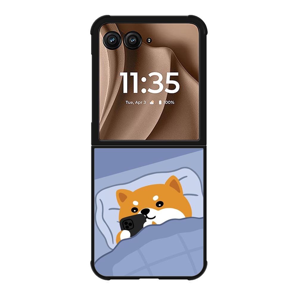 shiba sleeping Motorola Moto RAZR Plus 2025 Case FE0554