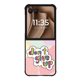 Dont give up Motorola Moto RAZR Plus 2025 Case FE0214