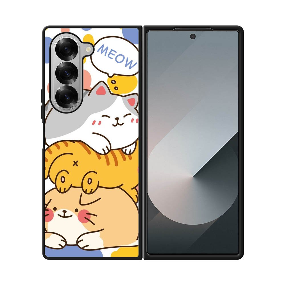 cat meow FE0097 Samsung Galaxy Fold 7 5G Case