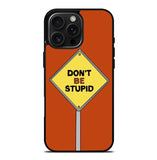 Dont be stupid iPhone 16 Pro Max Case FE0213