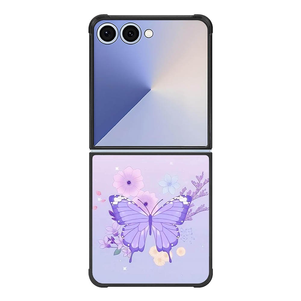 butterfly violet FE0102 Samsung Galaxy Flip 7 5G Case