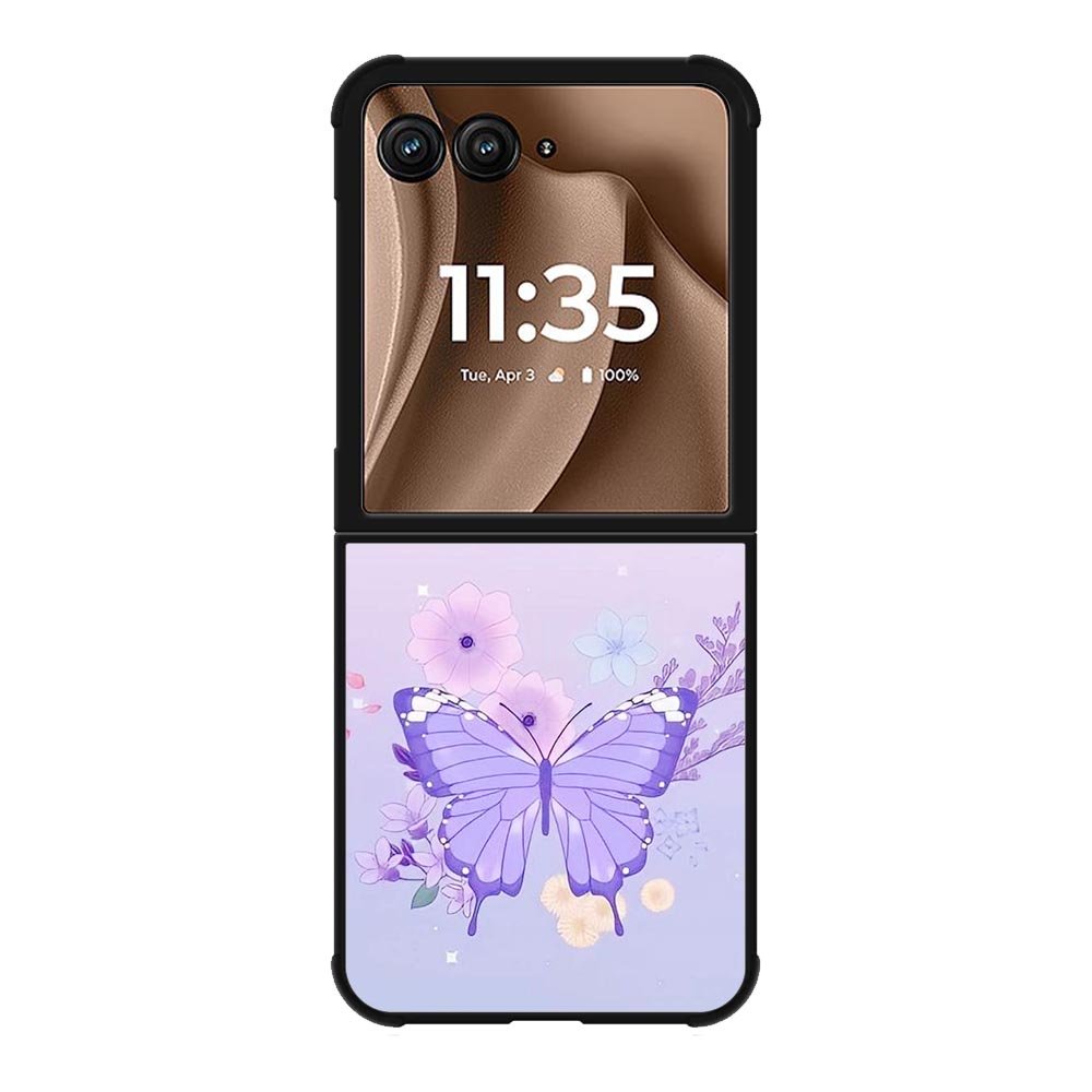 butterfly violet Motorola Moto RAZR Plus 2025 Case FE0126