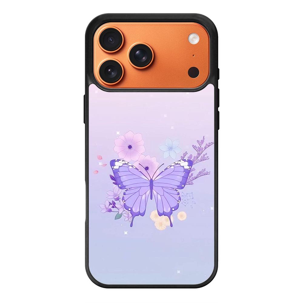 butterfly violet iPhone 17 Pro Case FE0126