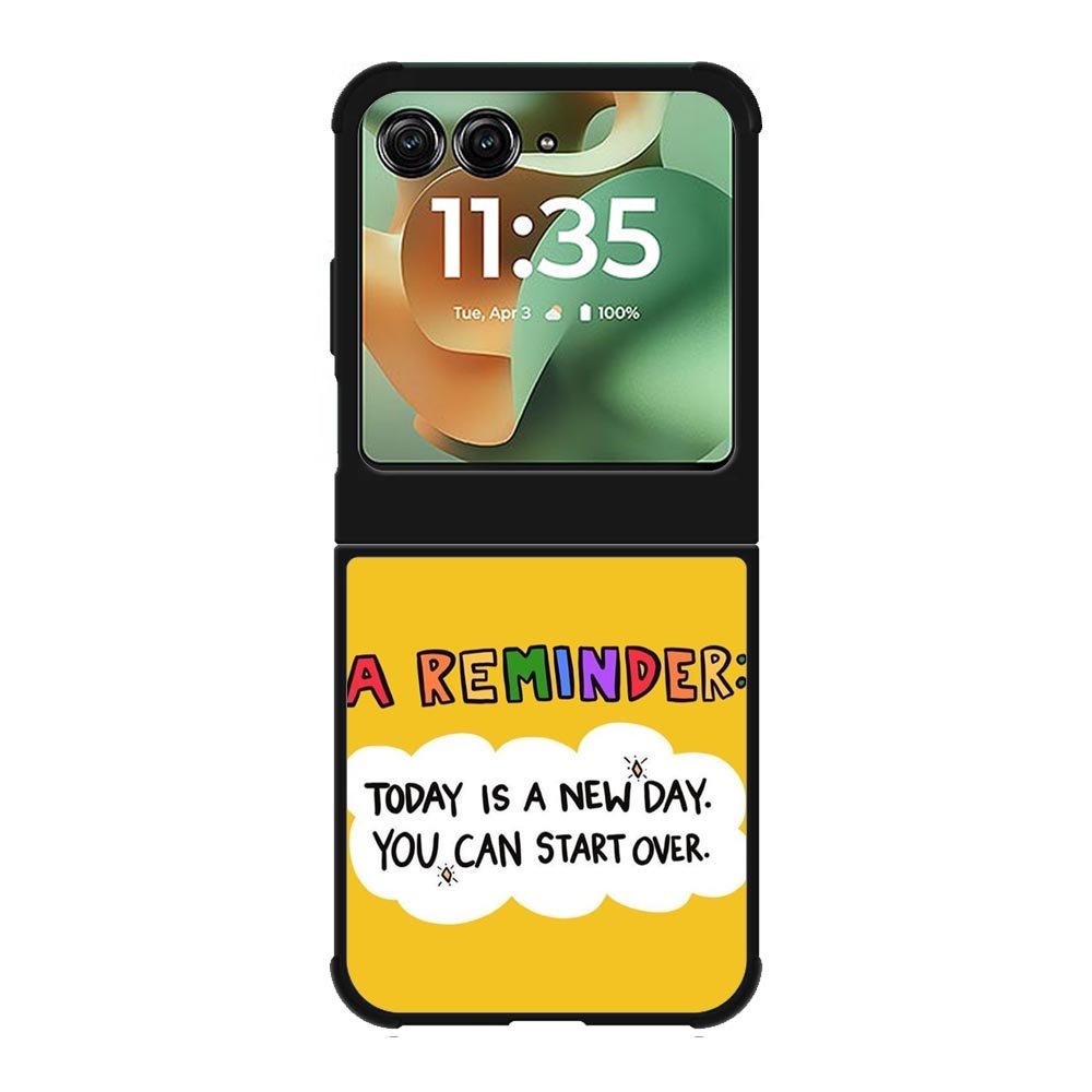 A reminder Motorola Moto RAZR 2025 Case FE0001