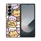 Cute bear Samsung Galaxy Z Fold 7 5G Case FE0182