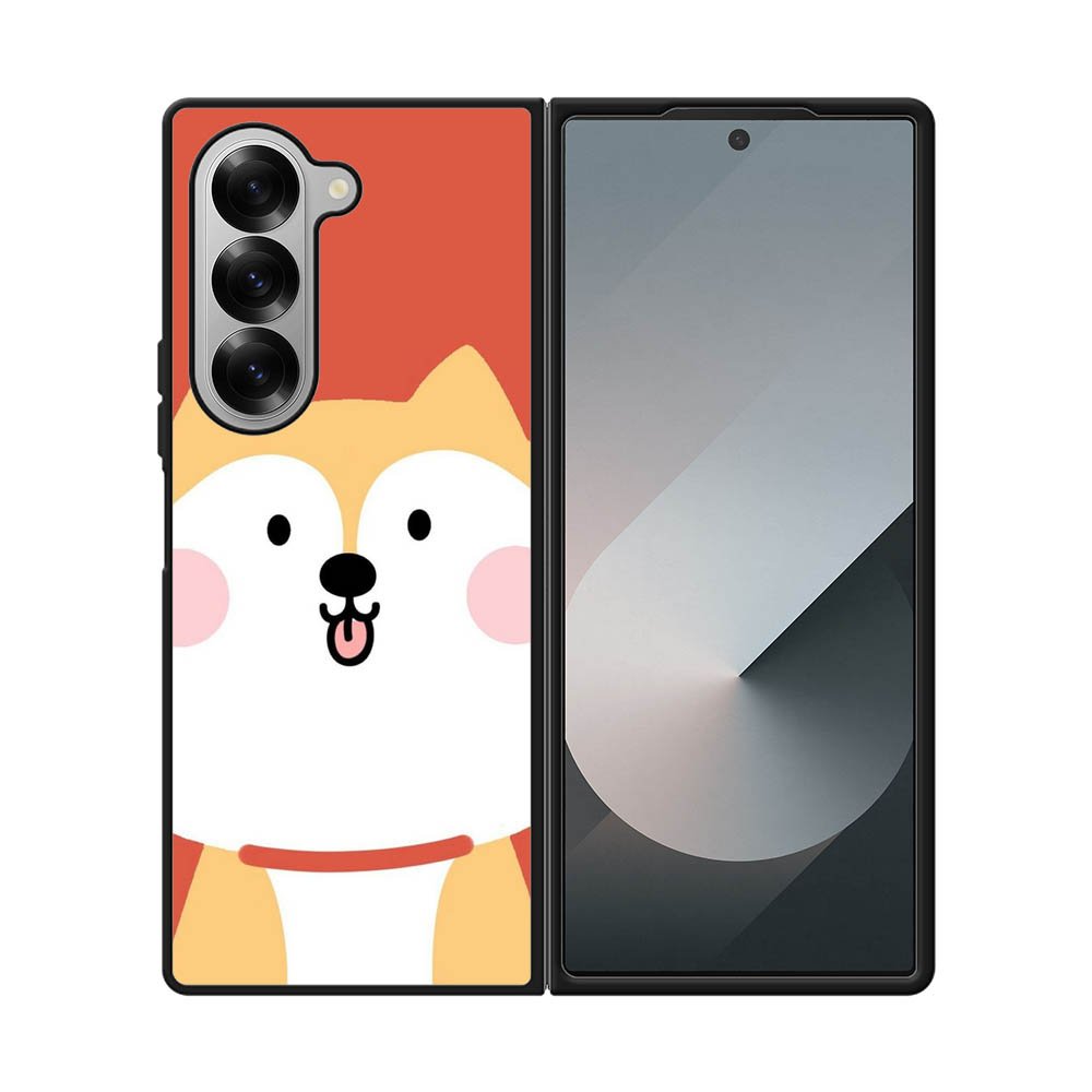 shiba cute face Samsung Galaxy Z Fold 7 5G Case FE0553