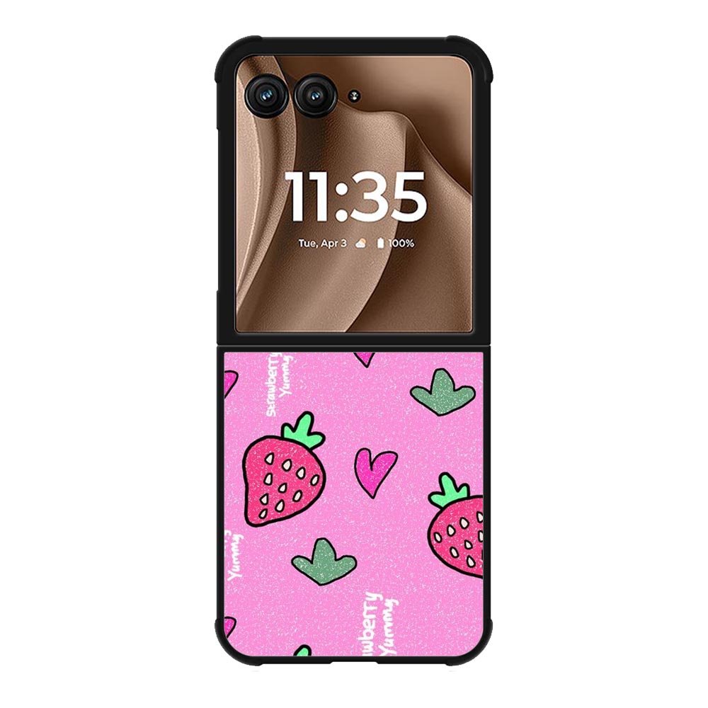 Strawberry yummy Motorola Moto RAZR Plus 2025 Case FE0599