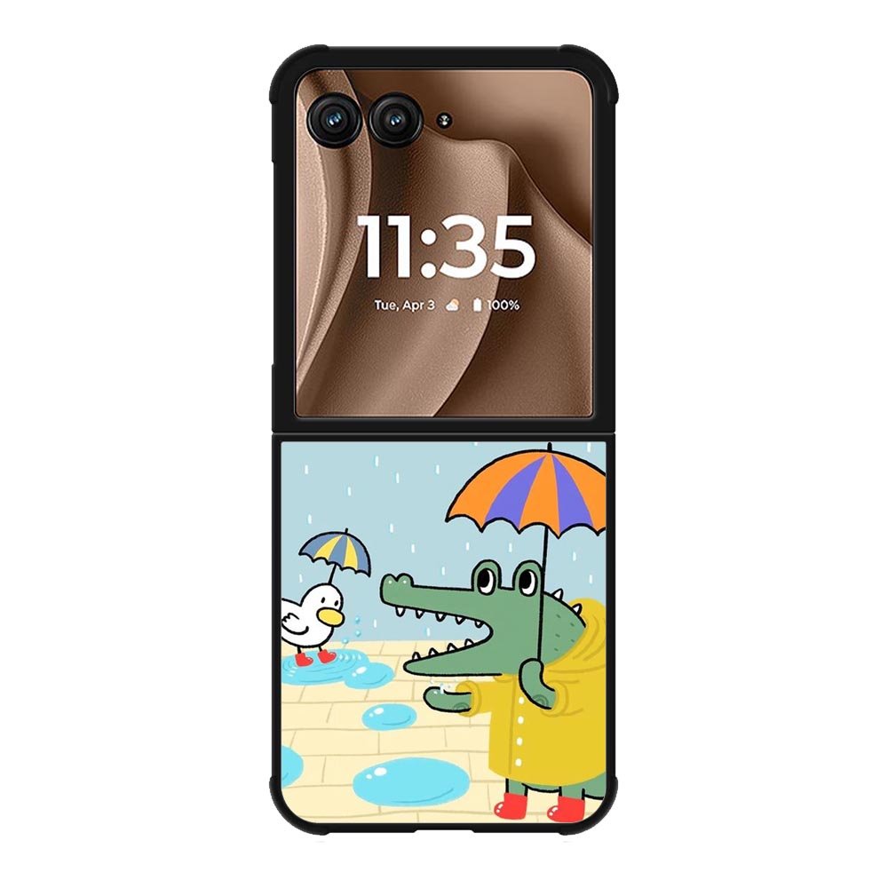Crocodile and duck Motorola Moto RAZR Plus 2025 Case FE0179