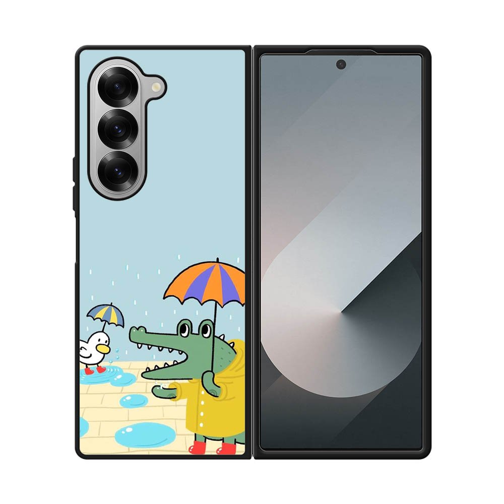 Crocodile and duck Samsung Galaxy Z Fold 7 5G Case FE0179
