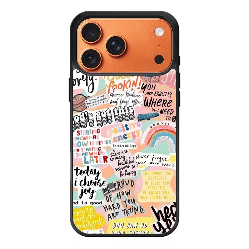 Quotes sticker iPhone 17 Pro Case FE0520