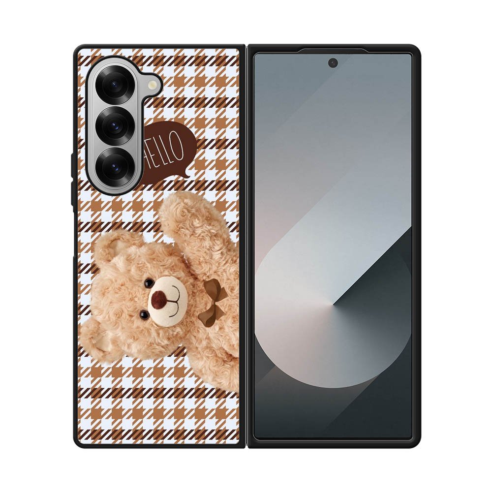 Hello bear brown FE0145 Samsung Galaxy Fold 7 5G Case