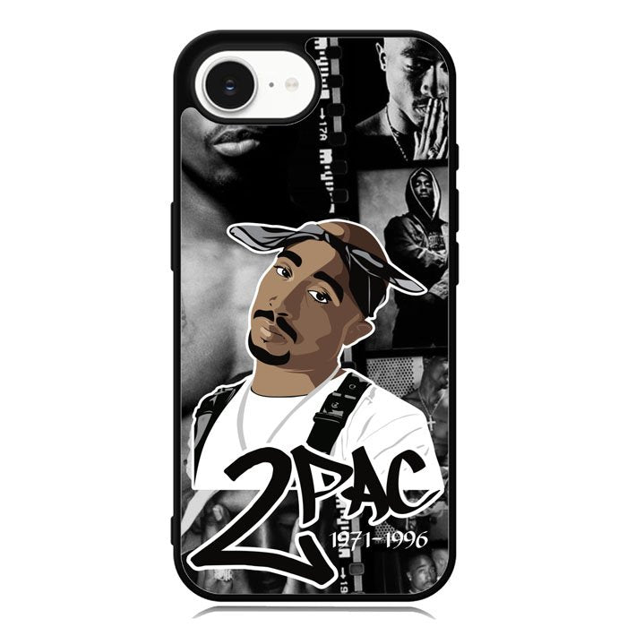 Tupac Shakur collage iPhone 16e Case