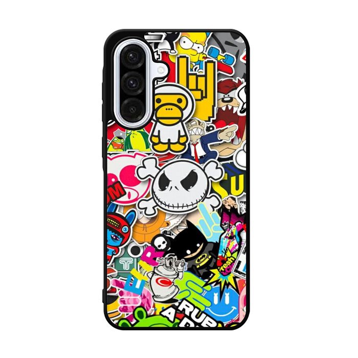 Stickerbomb Graffiti Art Collage Cool Samsung Galaxy A36 Case FE4114