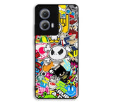 Stickerbomb Graffiti Art Collage Cool Motorola Moto Edge 2024 Case FE4114