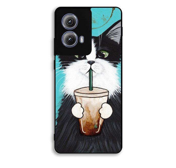 Cute Coffee Cat Motorola Moto Edge 2024 Case FE2236