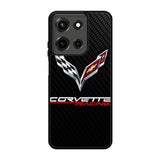 Corvette Logo Carbon 1st Motorola Moto G 5G 2025 Case FE5075
