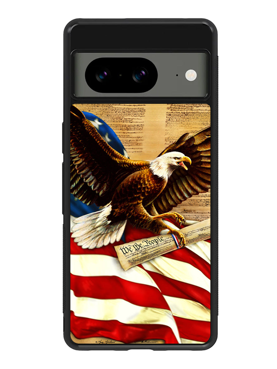 American Flag Eagle 2nd Google Pixel 8a Case