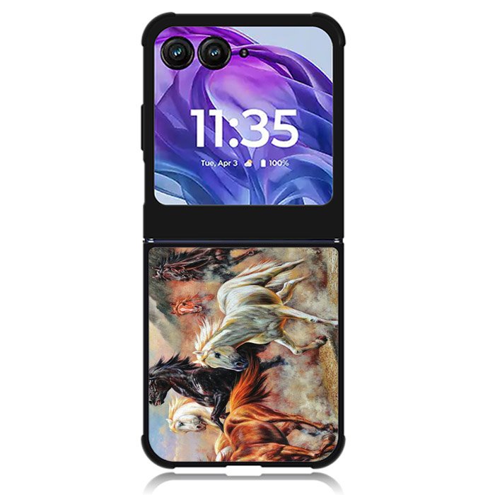 Horses Running 1st Motorola Moto Razr 2024 , Moto Razr 50 Case