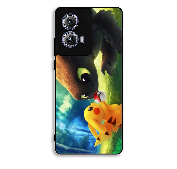 toothless and pikachu Motorola Moto Edge 2024 Case FE3527