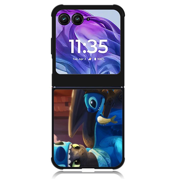 stitch and toothless Motorola Moto Razr 2024 , Moto Razr 50 Case