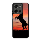 Horse Silhouette On Red Sunset Motorola Moto G 5G 2025 Case FE7688