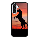 Horse Silhouette On Red Sunset Samsung Galaxy A56 Case FE8085