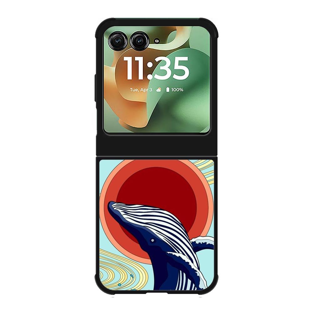 Whale and Wave FMotorola Moto RAZR 2025 Case FE0649