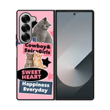 Cat Sweet Heart FSamsung Galaxy Z Fold 7 5G Case FE0147