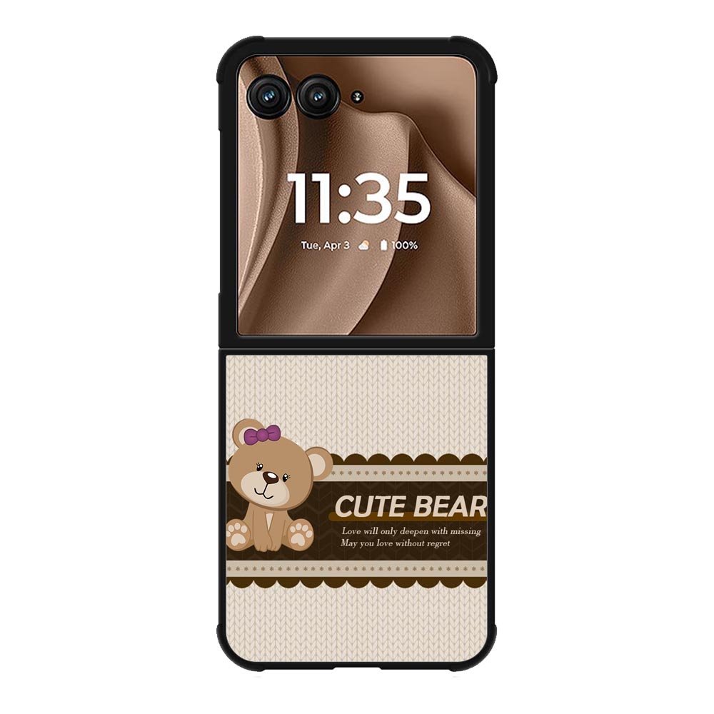 Cute Bear FMotorola Moto RAZR Plus 2025 Case FE0183