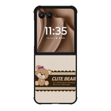 Cute Bear FMotorola Moto RAZR Plus 2025 Case FE0183