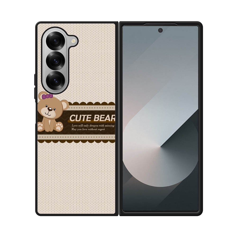 Cute Bear FSamsung Galaxy Z Fold 7 5G Case FE0183