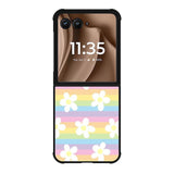 Rainbow Line Flower FMotorola Moto RAZR Plus 2025 Case FE0527