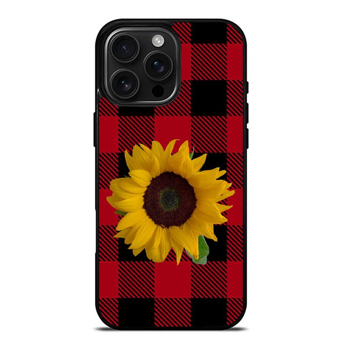 Sunflower Tartan FiPhone 16 Pro Max Case FE0605