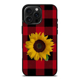 Sunflower Tartan FiPhone 16 Pro Max Case FE0605