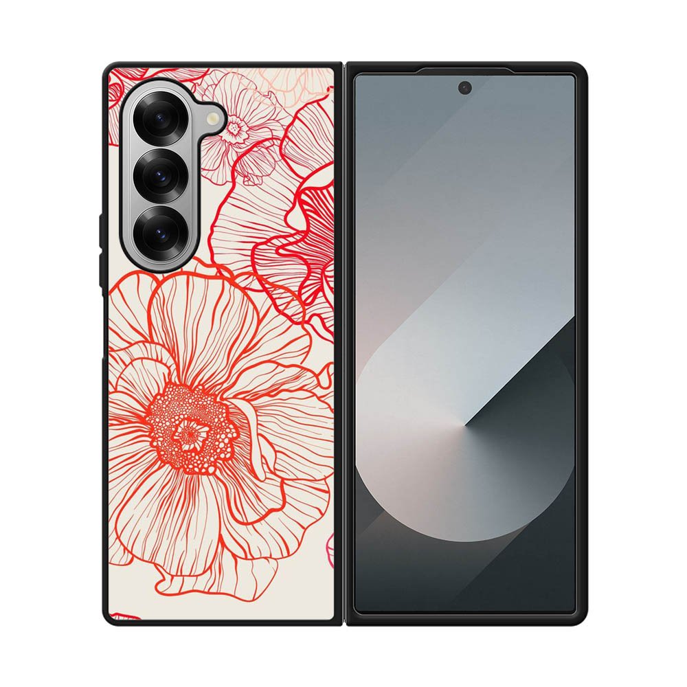 Flower Vintage FSamsung Galaxy Z Fold 7 5G Case FE0280