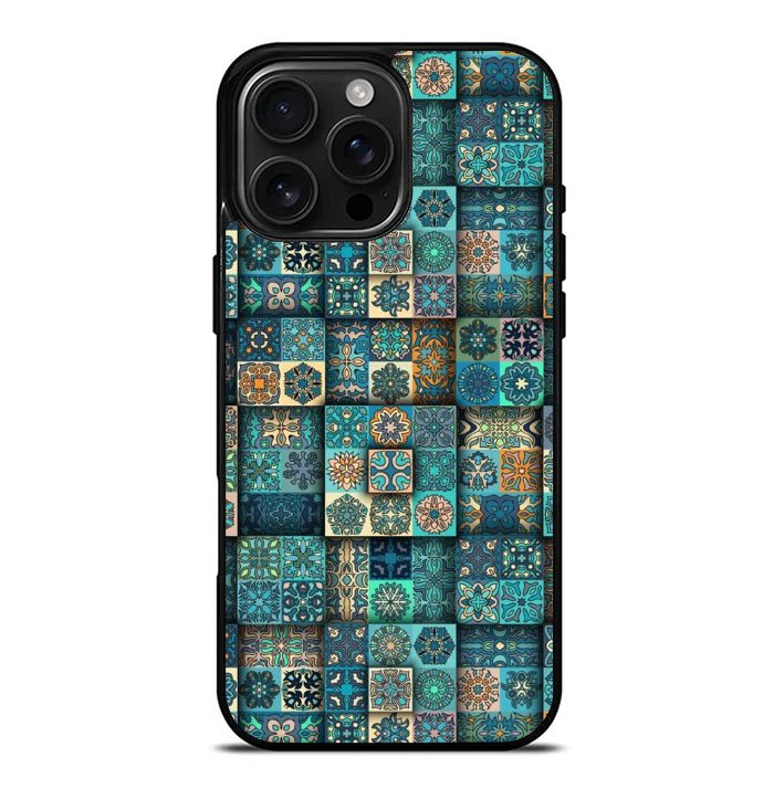 Blue Batik FiPhone 16 Pro Max Case FE0107