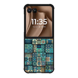 Blue Batik FMotorola Moto RAZR Plus 2025 Case FE0107