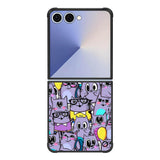 Cat Purple Pattern FE0064 Samsung Galaxy Flip 7 5G Case