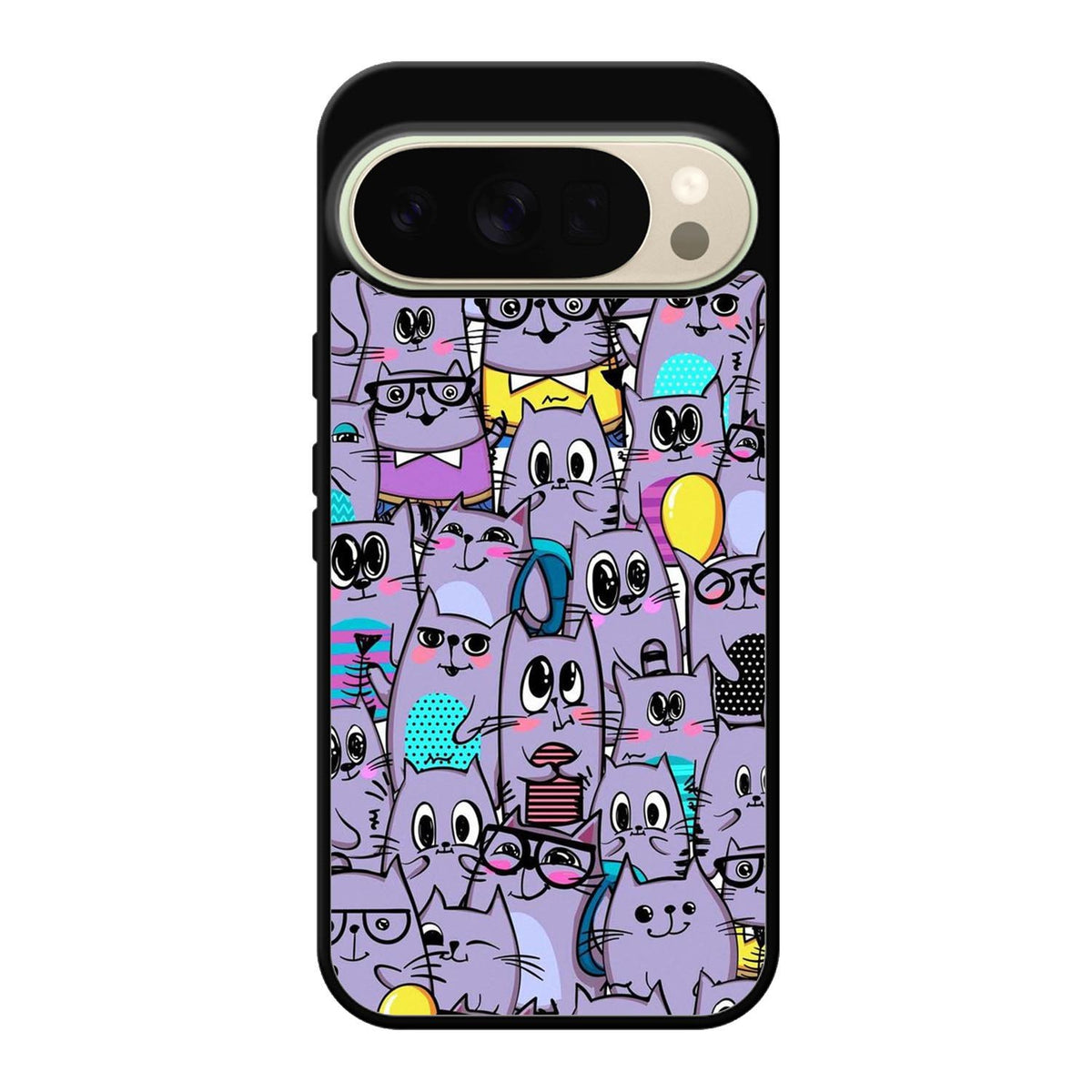 Cat Purple Pattern FGoogle Pixel 10 Pro XL Case FE0146