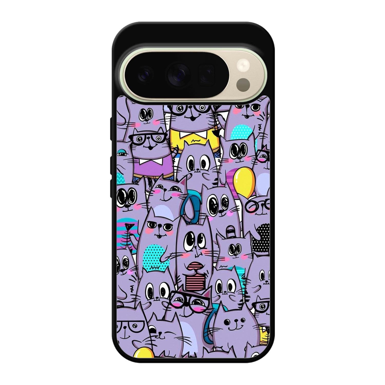 Cat Purple Pattern FGoogle Pixel 10 Pro Case FE0146