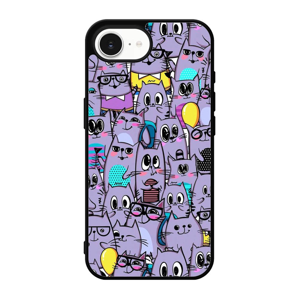 Cat Purple Pattern FiPhone 17e Case FE0146