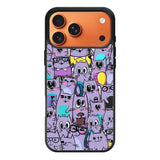 Cat Purple Pattern FiPhone 17 Pro Max Case FE0146