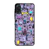 Cat Purple Pattern FSamsung Galaxy A07 Case FE0146