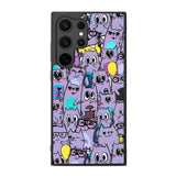 Cat Purple Pattern FE0064 Samsung Galaxy S25 Ultra Case