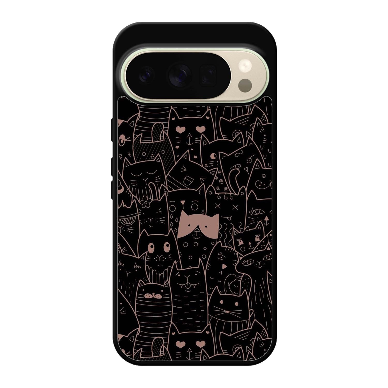 Cat Black Pink FGoogle Pixel 10 Pro XL Case FE0133