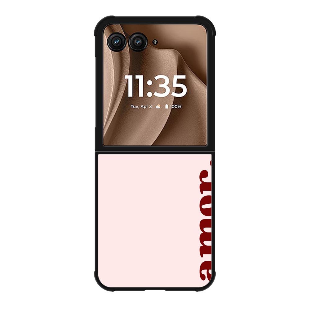 Amor Text FMotorola Moto RAZR Plus 2025 Case FE0030