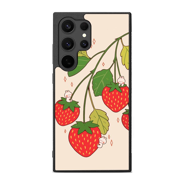Happy Strawberry FE0077 Samsung Galaxy S25 Ultra Case