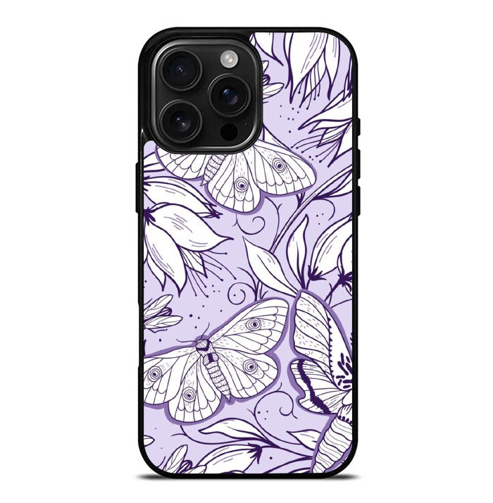 Butterfly Purple FiPhone 16 Pro Max Case FE0124