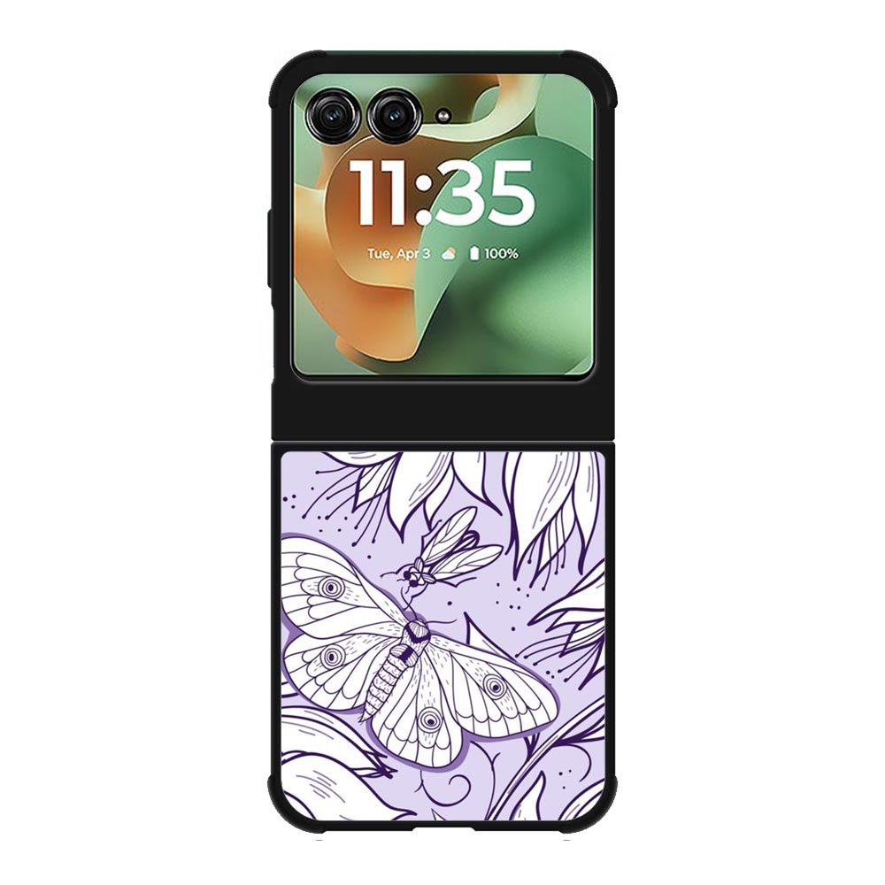 Butterfly Purple FMotorola Moto RAZR 2025 Case FE0124